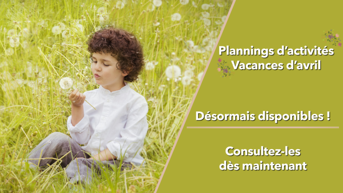 Visuel des vacances d'avril