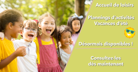 Visuel des vacances d'été à l'accueil de loisirs