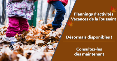 Visuel pour les vacances de la Toussaint