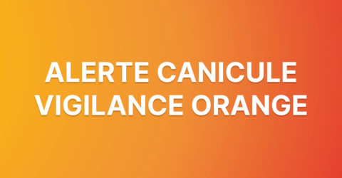Visuel d'alerte canicule vigilance orange