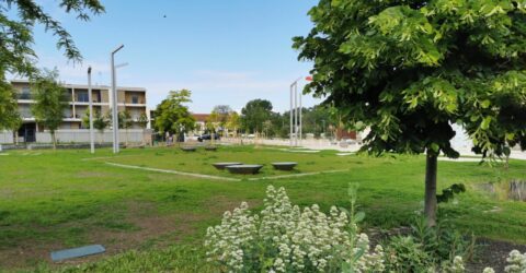 Image de la nouvelle place de village