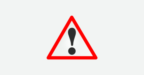 Visuel d'un panneau attention