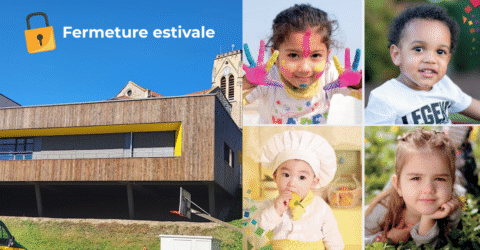Visuel de fermeture estivale de l'ALSH