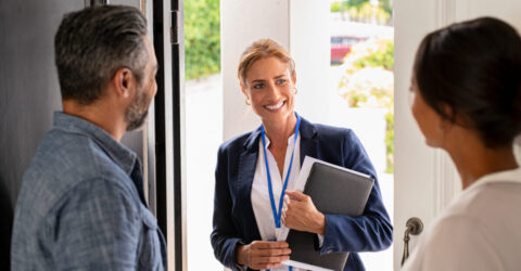 Image d'une campagne de prospection en porte à porte