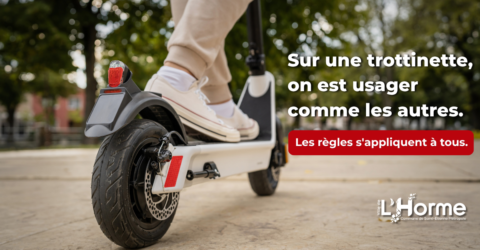 Visuel de prévention sur les trottinettes électriques