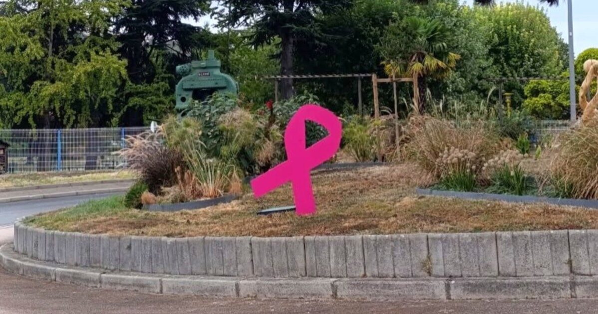 Image de la décoration sous forme du ruban pour Octobre Rose