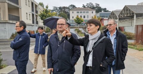 Image du Président de Saint-Étienne Métropole accompagné de Mme le Maire